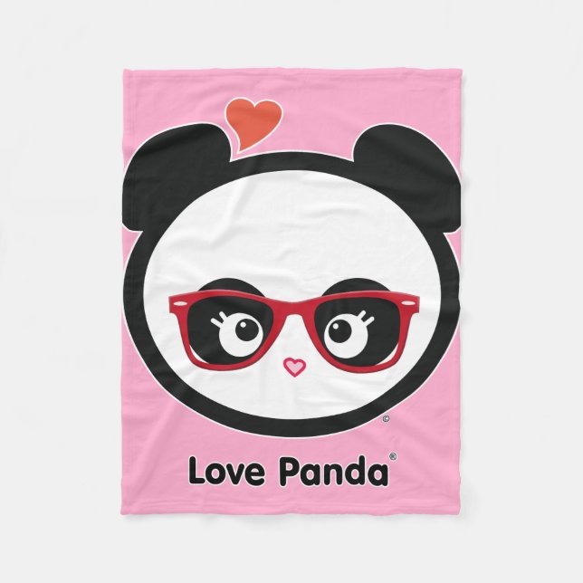Polaire Couverture d'ouatine de Panda® d'amour (Devant)