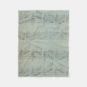 Polaire couverture d'ouatine de thème de musique de motif