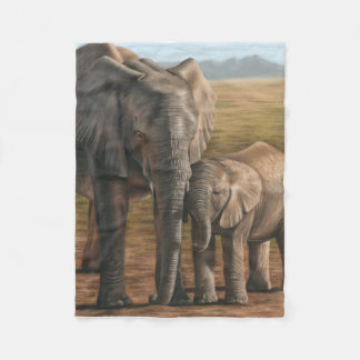 Polaire Couverture d'ouatine d'éléphant