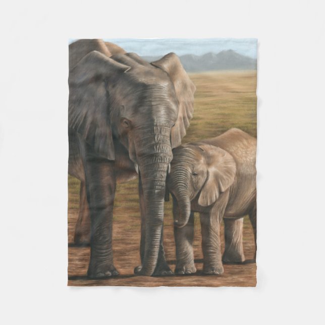 Polaire Couverture d'ouatine d'éléphant (Devant)