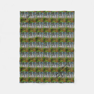 Polaire Couverture d'ouatine des pins 30X40