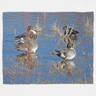 Polaire Couverture d'ouatine d'étang d'animaux de canards