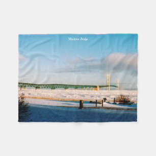 Polaire Couverture d'ouatine d'hiver de pont de Mackinac