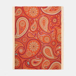 Polaire Couverture d'ouatine d'impression de Paisley
