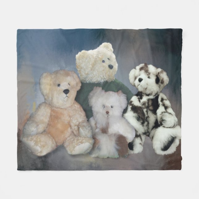 Polaire Couverture d'ouatine d'ours de nounours (Devant (Horizontal))
