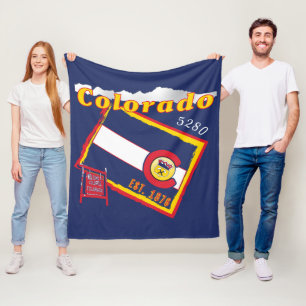 Polaire Couverture d'ouatine du Colorado