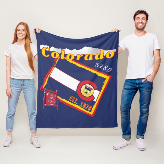 Polaire Couverture d'ouatine du Colorado (En situation)