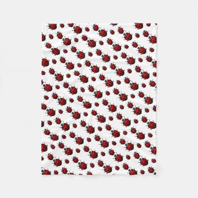 Polaire Couverture douce coccinelle couverture en molleton (Devant)