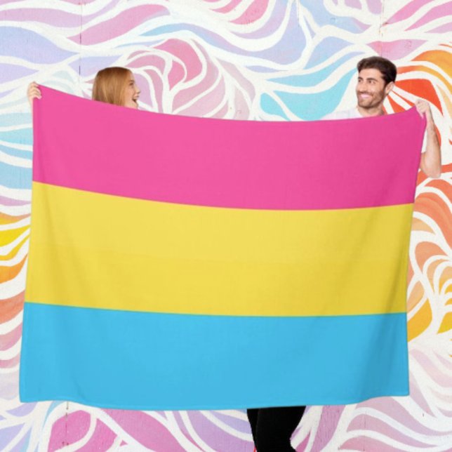 Polaire Couverture Douillette Fleece de Fierté Pansexuelle (Créateur téléchargé)