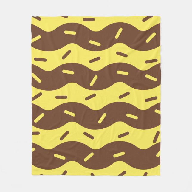 Polaire Couverture Douillette Glace Bananes Fondue (Devant)