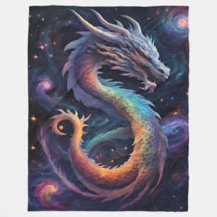 Polaire couverture dragon cosmique
