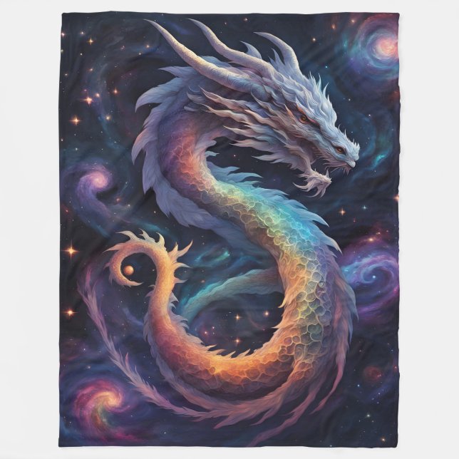 Polaire couverture dragon cosmique (Devant)