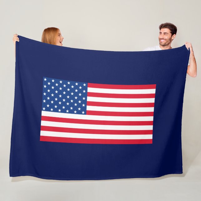 Polaire Couverture Drapeau Américain  (En situation)