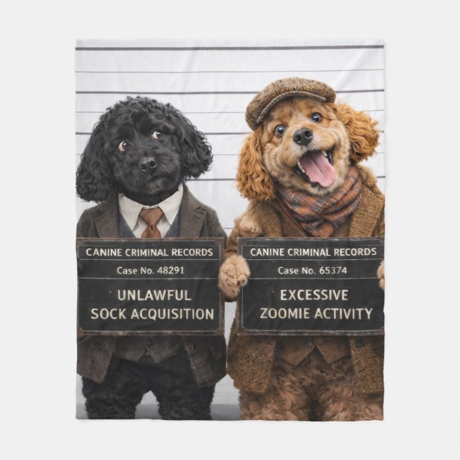 Polaire Couverture drôle de Cockapoo | Cadeau pour proprié (Devant)
