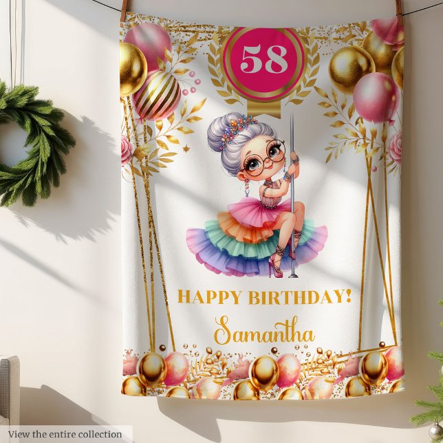 Polaire Couverture drôle de grand-mère, cadeau avec nom pe (Funny Grandma Blanket Custom Name Gift)