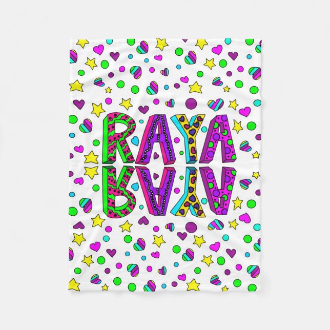 Polaire Couverture du nom de Raya (Devant)