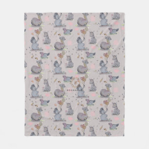 Polaire Couverture "Eleze Elephant & Polka Hen" Boganhues