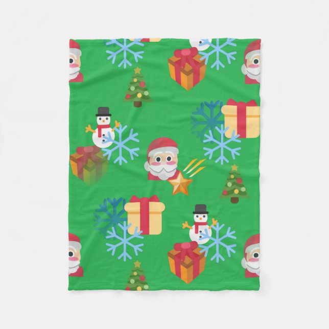 Polaire couverture emoji noël (Devant)