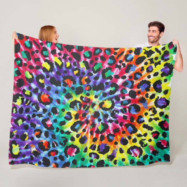 Polaire Couverture en arc-en-ciel cosmique 60x80 (En situation)
