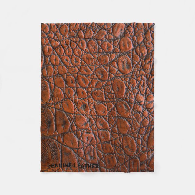 Polaire Couverture en cuir Brown clair (Devant)