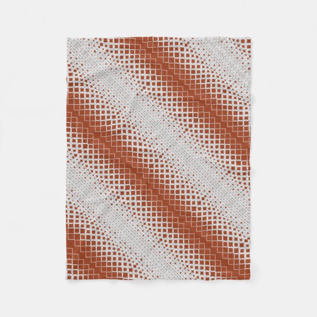 Polaire Couverture en diagonale demi-teinte orange ADOM (Devant)