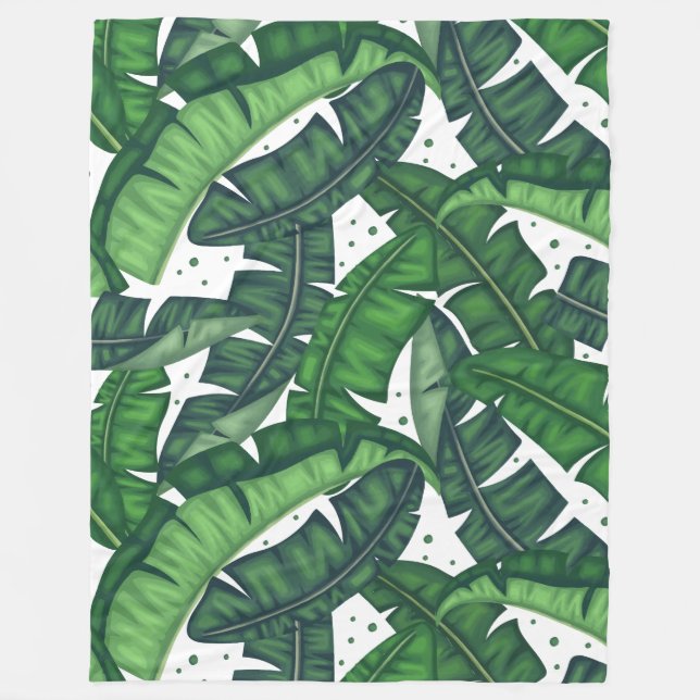 Polaire couverture en feuille de bananier (Devant)