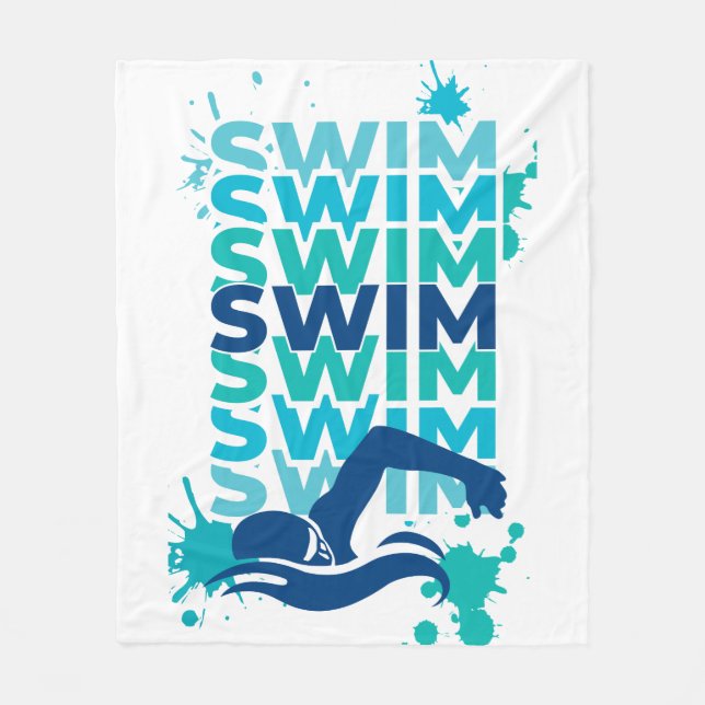 Polaire Couverture en flanelle pour la natation (Devant)