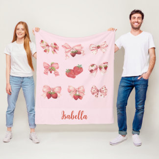 Polaire Couverture en Fleece Bla personnalisée Coquette St