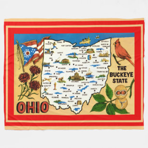 Polaire Couverture en laine de l'Ohio Buckeye