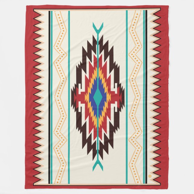 Polaire Couverture en laine Navajo (Devant)
