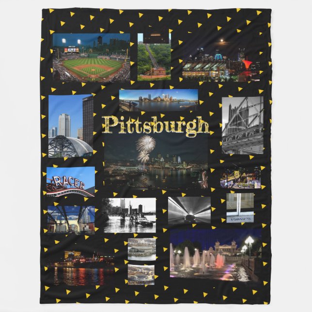 Polaire Couverture en laine Photos de Pittsburgh (Devant)