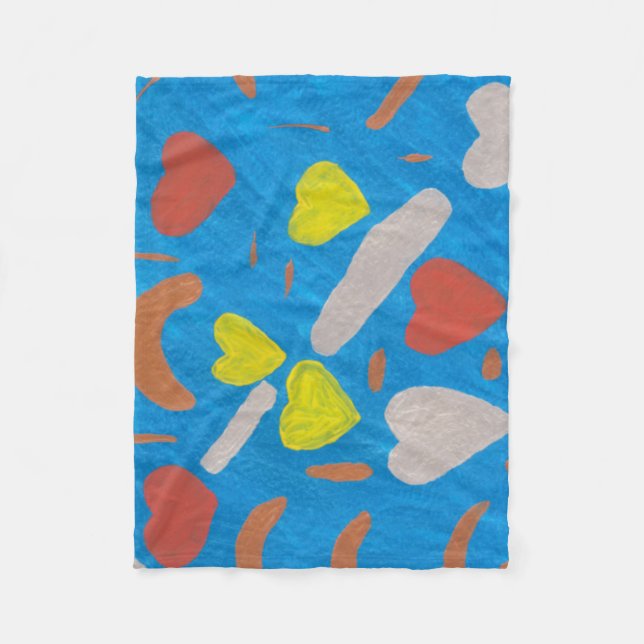 Polaire Couverture en laine vierge de ciel d'amour (Devant)