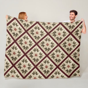 Polaire Couverture en laiton poinsettia