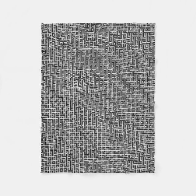 Polaire Couverture en maille texturée grise ADOM (Devant)