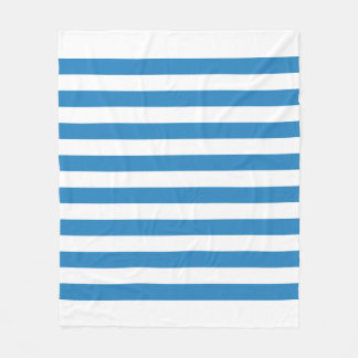 Polaire Couverture en molleton à rayures bleu pastel et bl