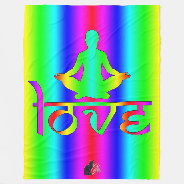Polaire Couverture en molleton aux intentions de Love Rain (Devant)