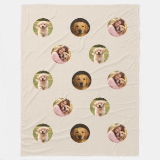 Polaire Couverture en molleton beige pour photo de famille