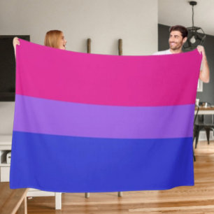 Polaire Couverture en molleton Bi Pride Cozy
