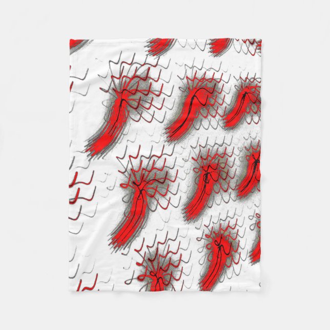 Polaire Couverture en molleton Brushwave Crimson (Devant)