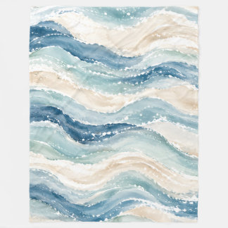 Polaire Couverture en molleton côtier Shoreline Shells
