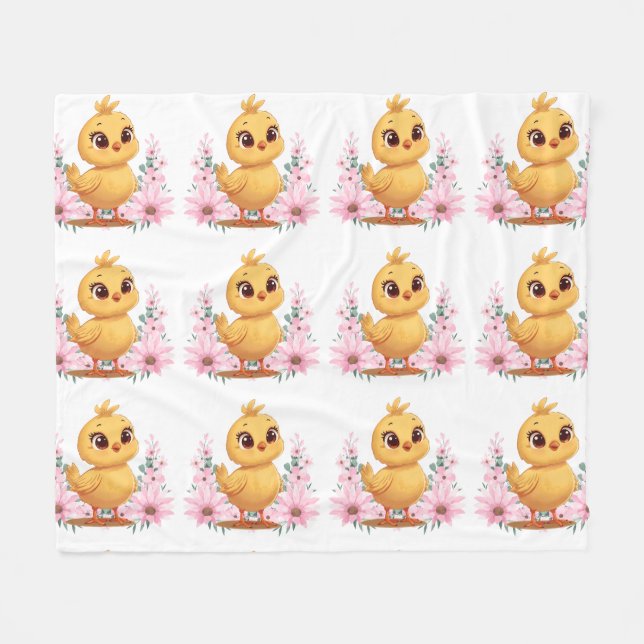 Polaire Couverture en molleton Cozy Chick (Devant (Horizontal))