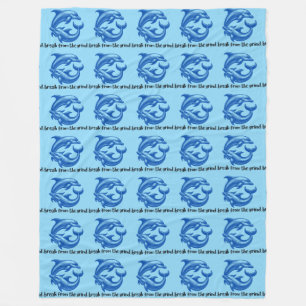 Polaire Couverture en molleton de dauphins