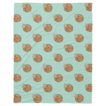 Couverture en molleton de Noël au gingembre Gingy 