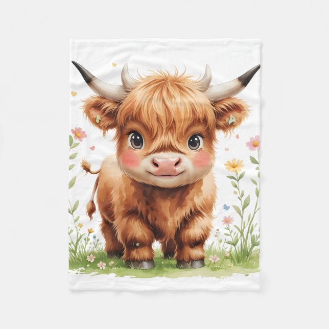 Polaire Couverture en molleton de vache des Highlands mign (Devant)