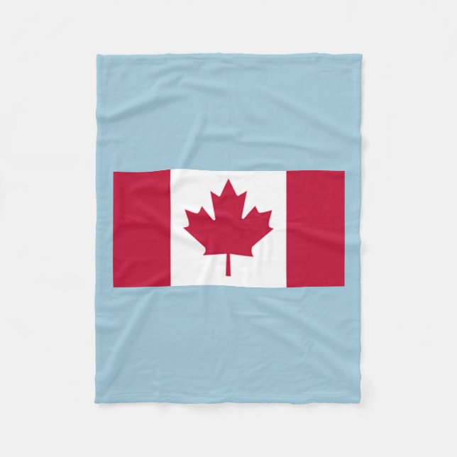 Polaire Couverture en molleton du drapeau canadien (Devant)