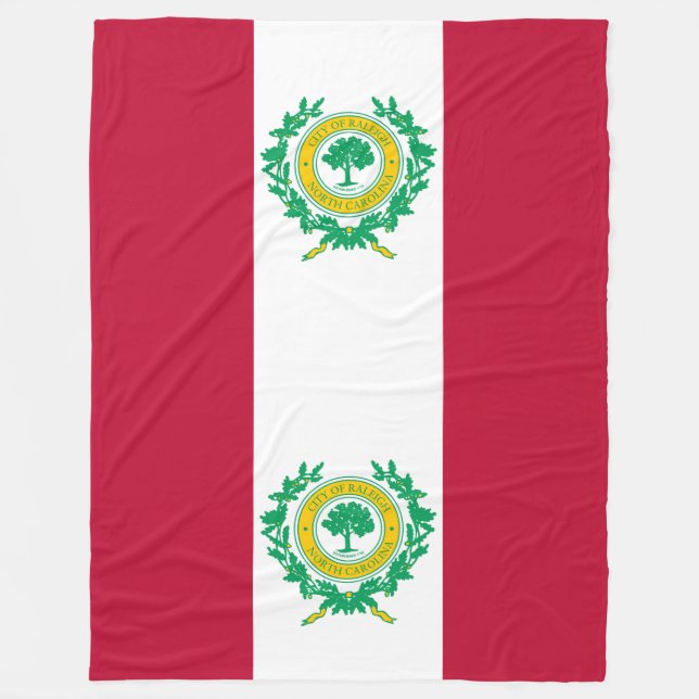 Polaire Couverture en molleton du drapeau de Raleigh, Caro (Devant)