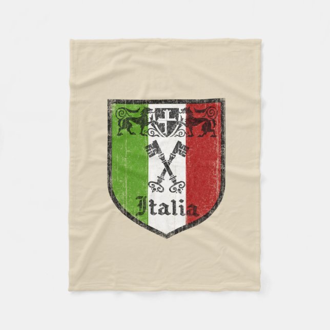 Polaire Couverture en molleton du drapeau italien (Devant)