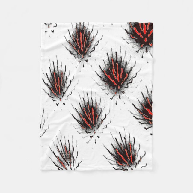 Polaire Couverture en molleton Flameburst Crimson (Devant)