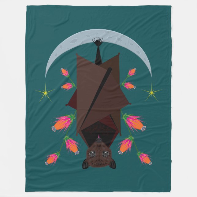 Polaire Couverture en molleton Flying Fox Teal (3 tailles) (Devant)