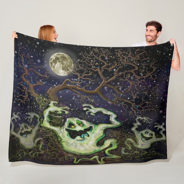 Polaire Couverture en molleton Ghost Tree (En situation)